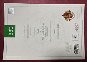 AAT certificate, AAT Level 2 Certificate sample