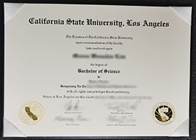 CSULA diploma, California State University, Los Angeles degree sample