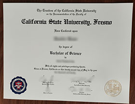 California State University, Fresno diploma sample