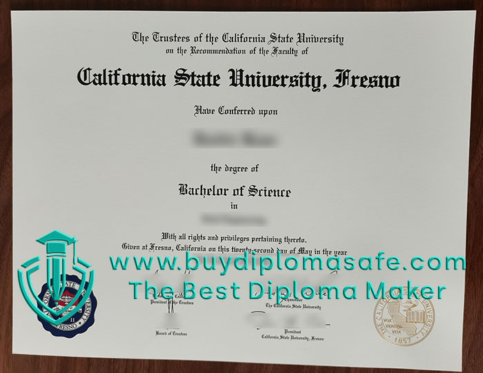 California State University, Fresno diploma