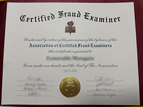 Certified Fraud Examiner (CFE) certificate