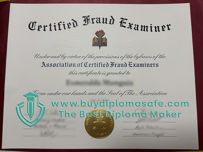 Certified Fraud Examiner (CFE) certificate Certified Fraud Examiner (CFE) certificate