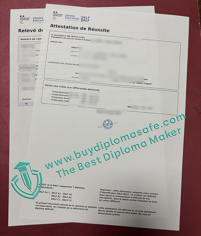 DELF Attestation De Reussite DELF Attestation De Reussite