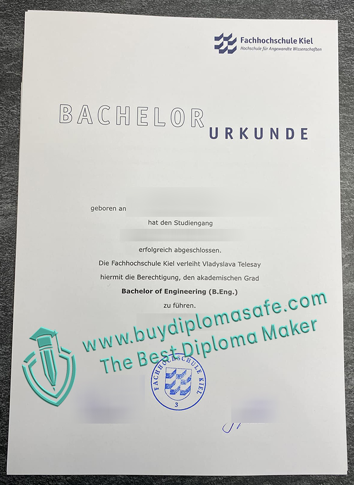 Fachhochschule Kiel Urkunde