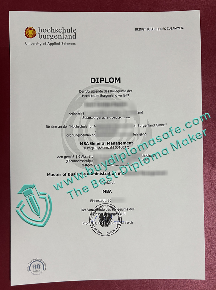 Hochschule Burgenland degree