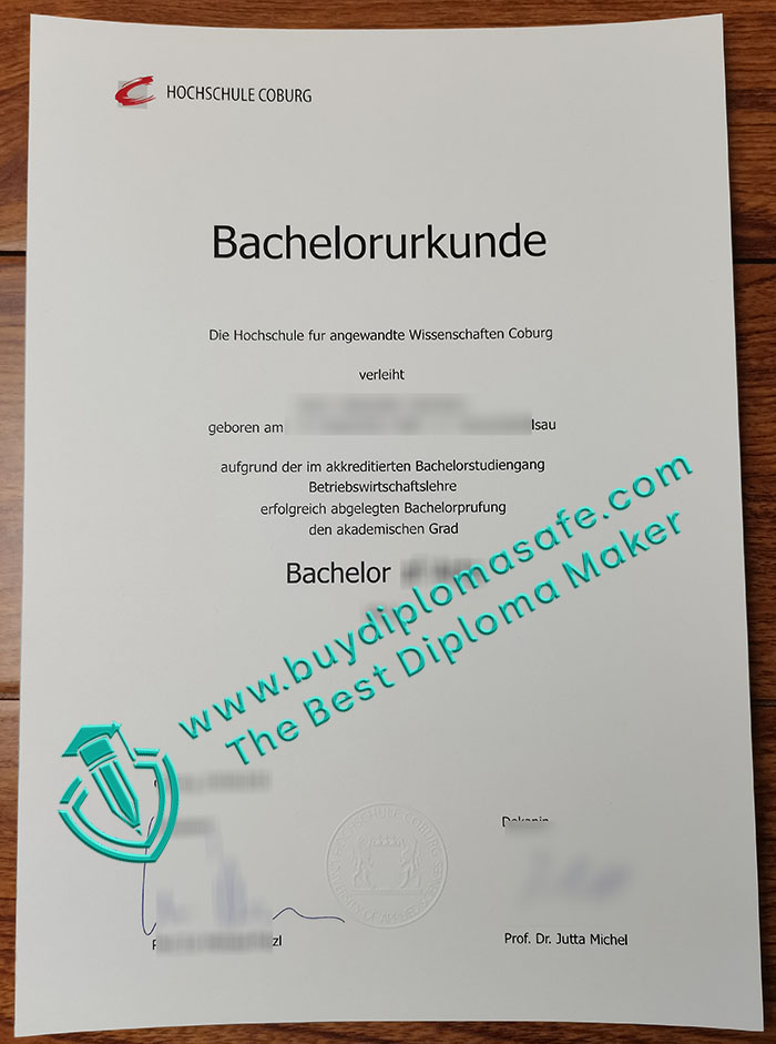 Hochschule Coburg Urkunde