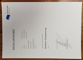 Hochschule Mainz Urkunde sample