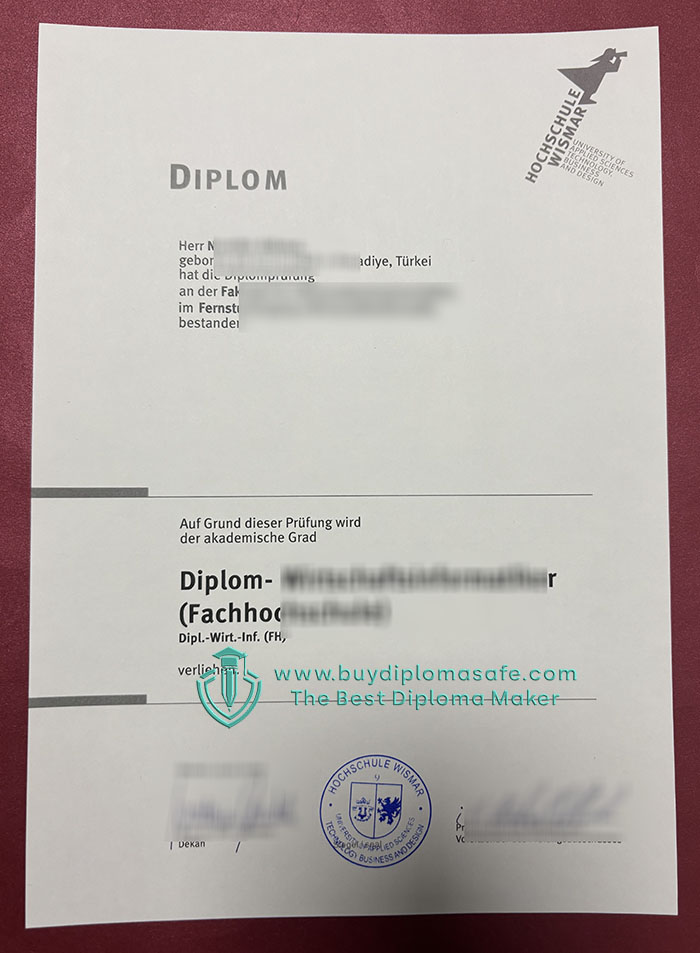 Hochschule Wismar Urkunde