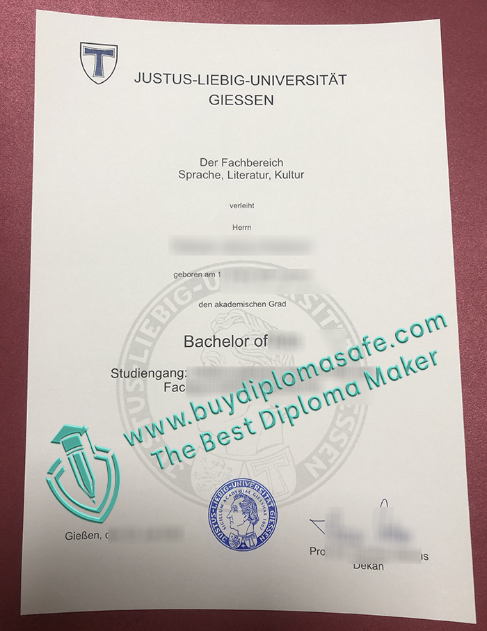 Justus-Liebig-Universität Gießen Urkunde