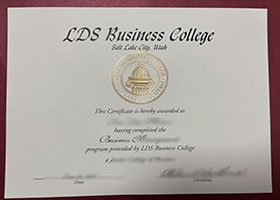 LDS business college diploma sample
