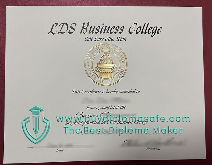 LDS business college diploma