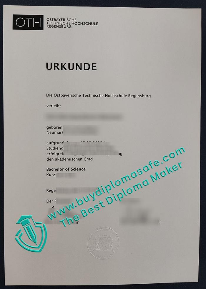 OTH Regensburg Urkunde