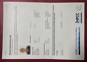 Police Certificate UK