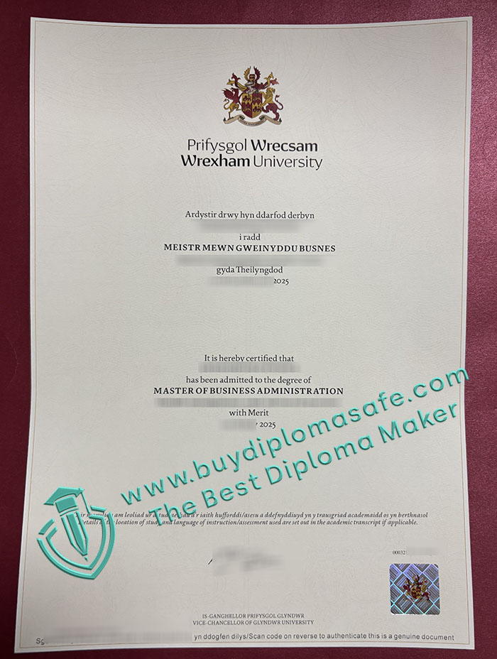 Prifysgol Wrecsam diploma, Wrexham University degree
