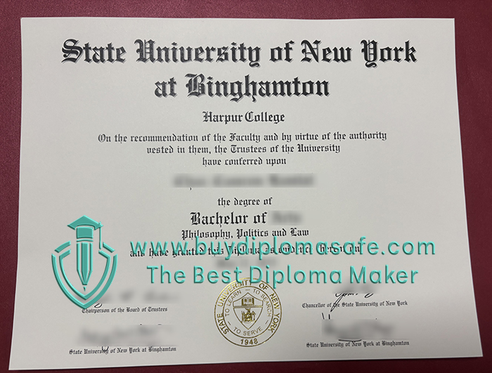 SUNY Binghamton diploma SUNY Binghamton diploma