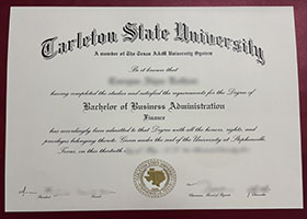 Tarleton State University diploma sample