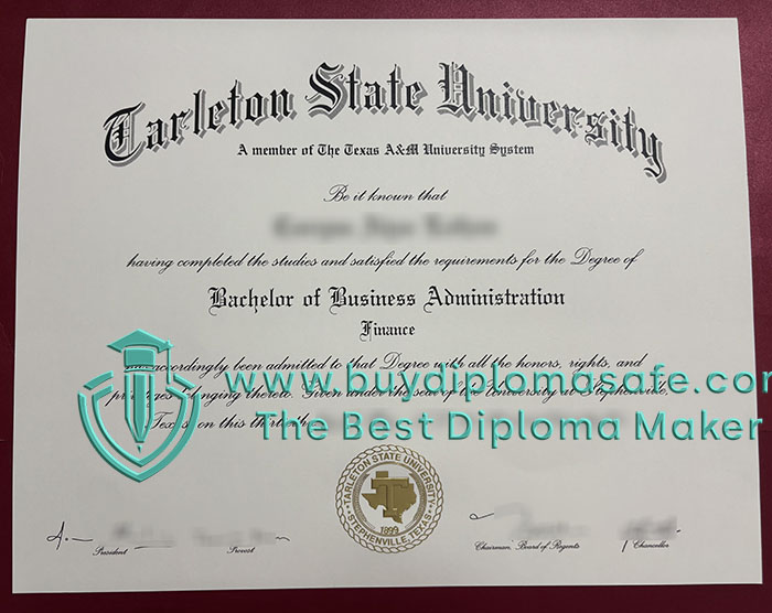 Tarleton State University diploma Tarleton State University diploma