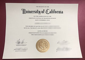 UC Irvine diploma certificate