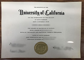 UCSB diploma, Make a UC Santa Barbara degree sample