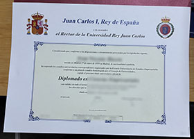 Universidad Rey Juan Carlos diploma sample