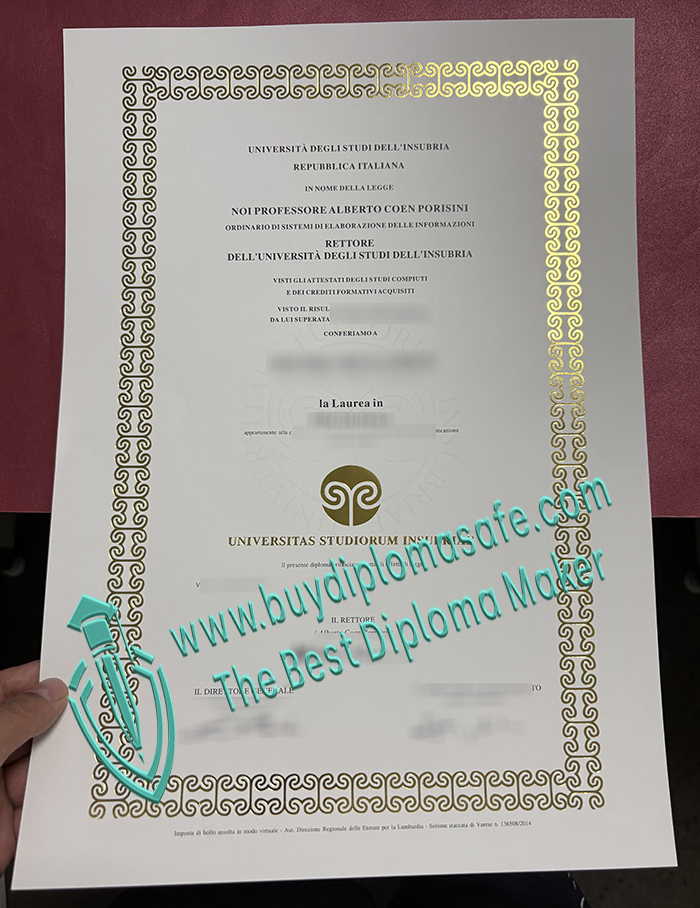 Università degli Studi dell'Insubria laurea