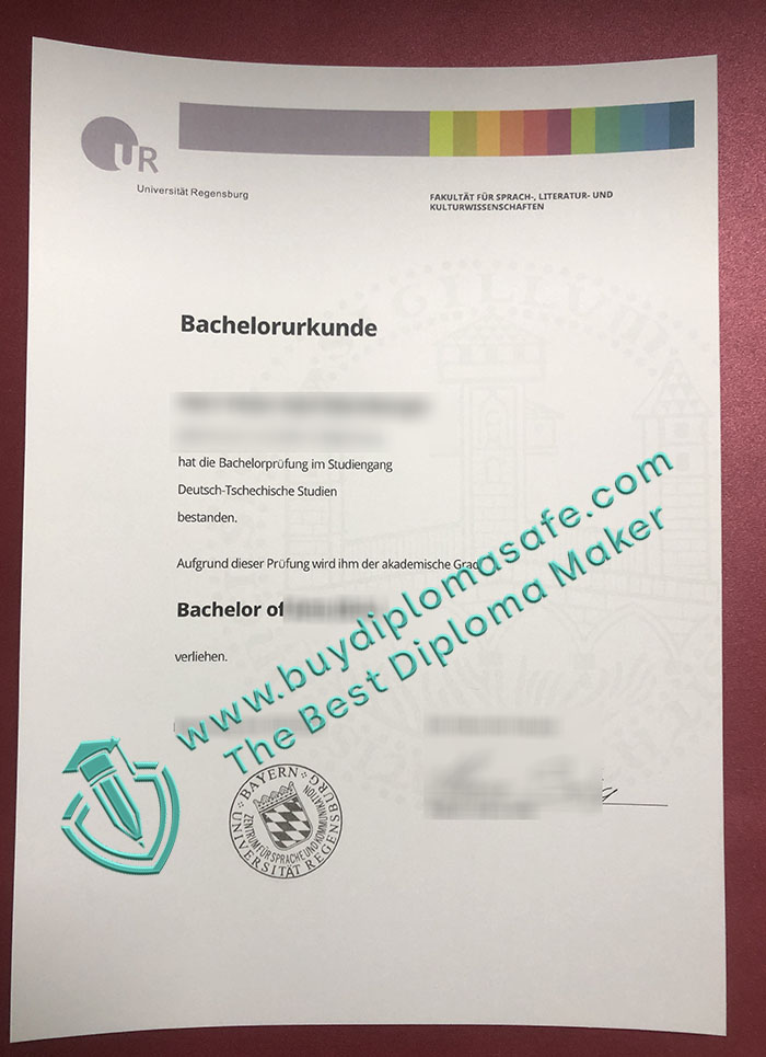 Universität Regensburg Urkunde