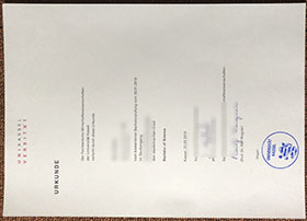 Universität Stuttgart Urkunde sample