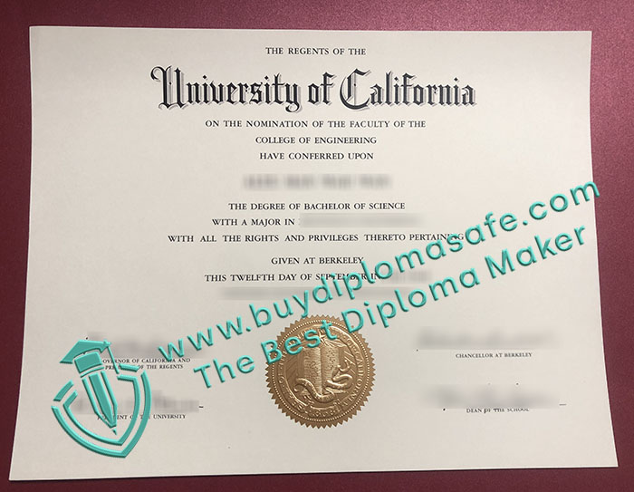 University of California, Berkeley diploma University of California, Berkeley diploma