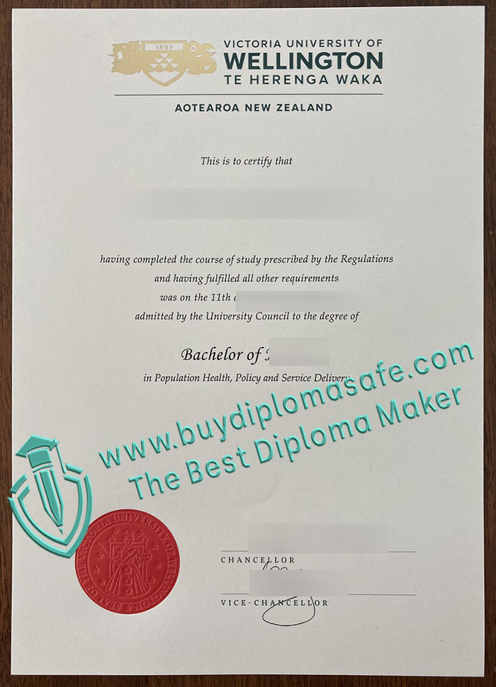 Victoria University of Wellington Diplôme