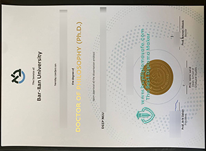 Bar-Ilan University diploma