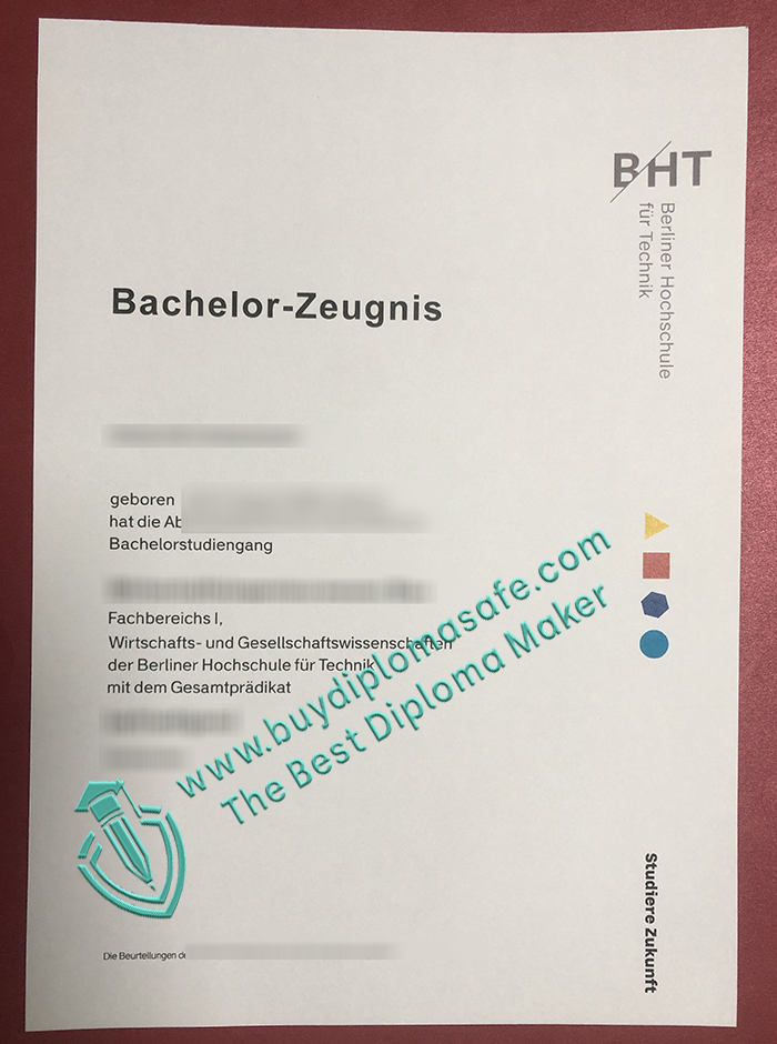 Berliner Hochschule für Technik Zeugnis Berliner Hochschule für Technik Zeugnis
