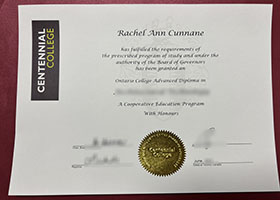 Centennial College diploma