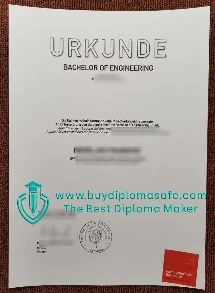 Fachhochschule Dortmund Urkunde