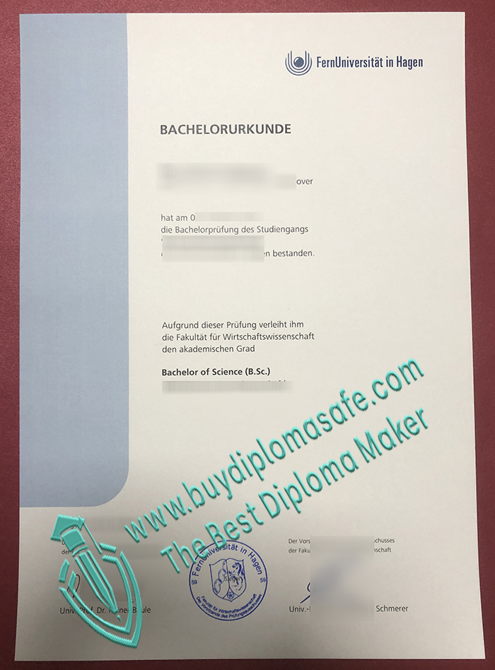FernUniversität in Hagen Urkunde