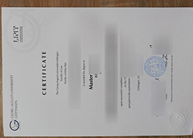 Georg-August-Universität Göttingen degree certificate