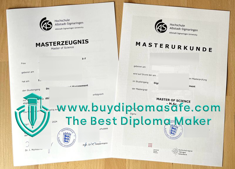 Hochschule Albstadt-Sigmaringen urkunde Zeugnis Hochschule Albstadt-Sigmaringen urkunde Zeugnis