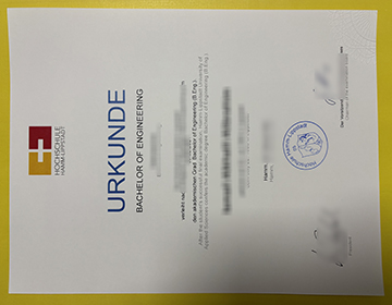 Hochschule Hamm-Lippstadt Urkunde sample