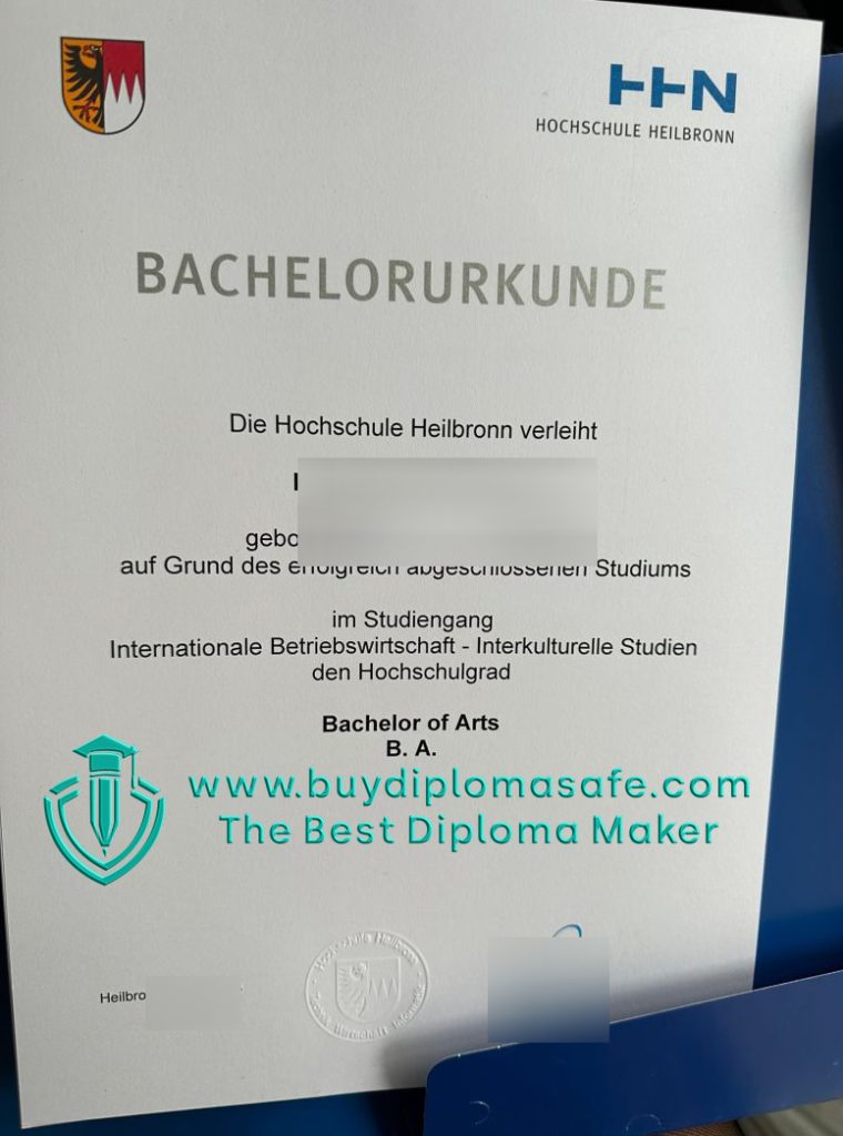 Hochschule Heilbronn Bachelor Urkunde