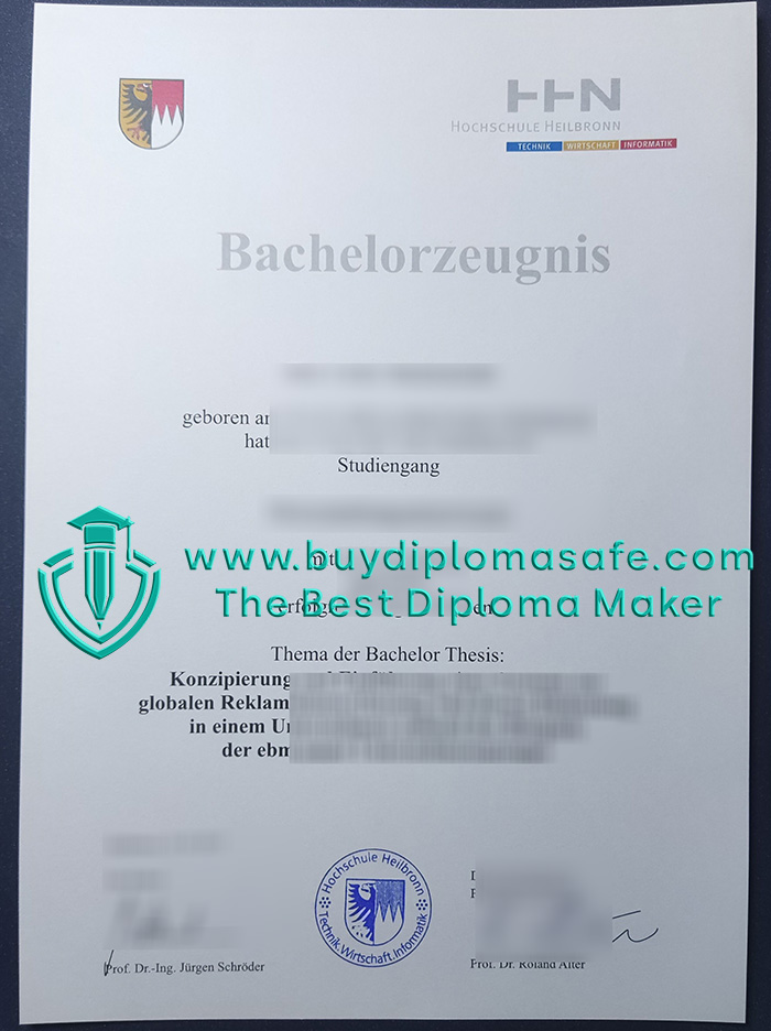 Hochschule Heilbronn Bachelor Zeugnis Hochschule Heilbronn Bachelor Zeugnis