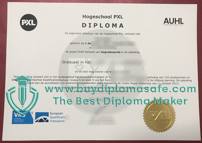 Hogeschool PXL diploma