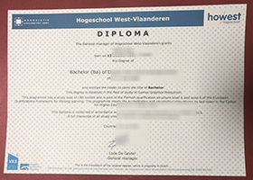 Hogeschool West-Vlaanderen diploma