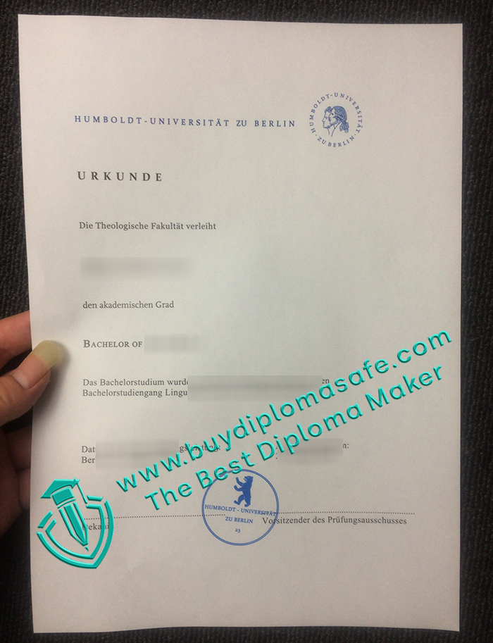 Humboldt-Universität zu Berlin Urkunde