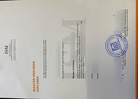 International School of Management Urkunde