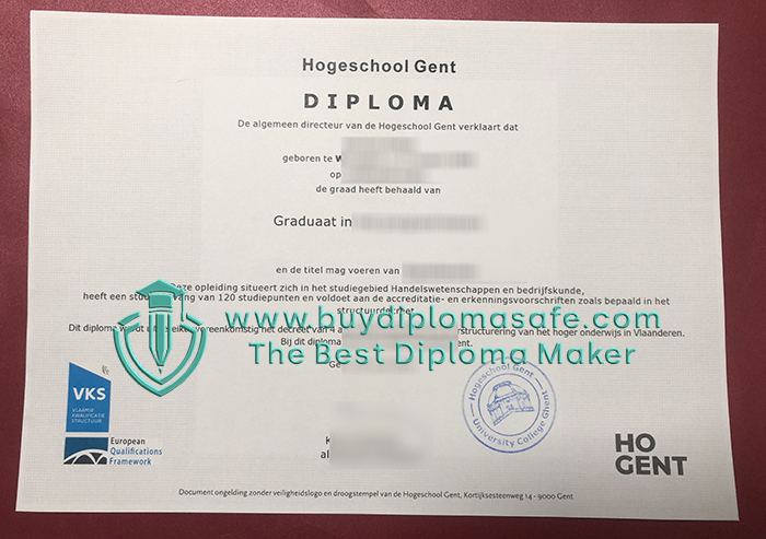  Hogeschool Gent Diploma