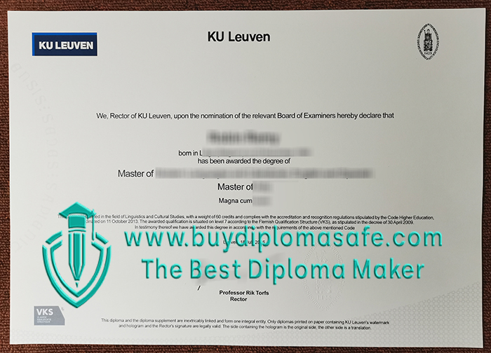 KU Leuven diploma