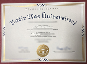 Kadir Has Üniversitesi diploma sample