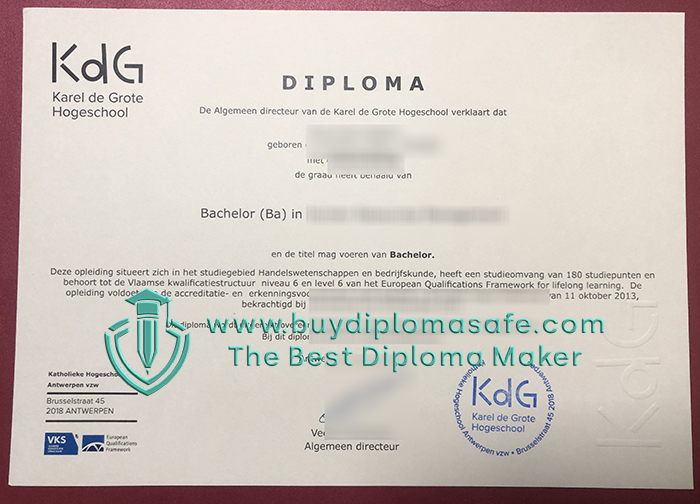 Karel de Grote Hogeschool degree