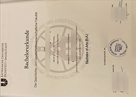 Katholische Universität Eichstätt-Ingolstadt Urkunde