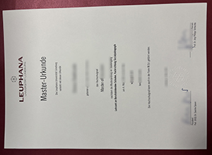 Leuphana Universität Lüneburg Urkunde
