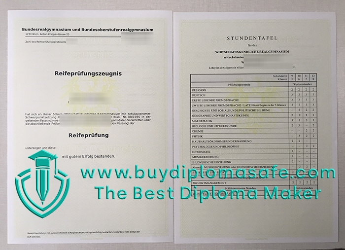 REIFEPRÜFUNGSZEUGNIS